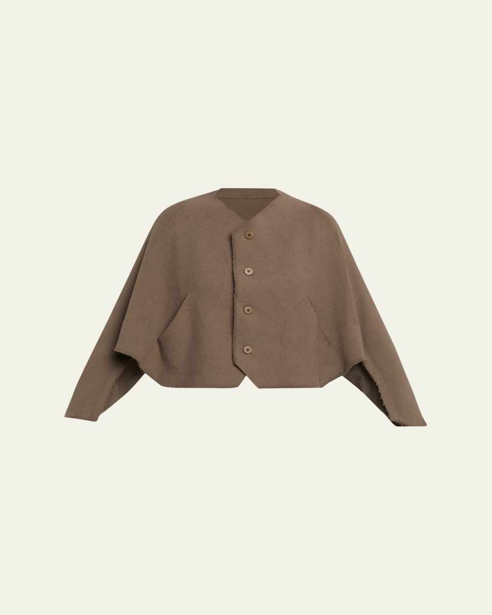 Campagne Boxy Slit-Edge Sweater